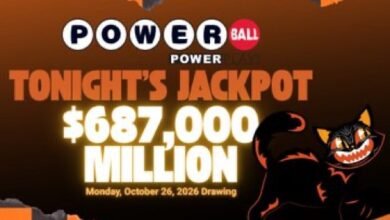 Powerball Jackpot Reaches $687 Million for Monday, October 26 Drawing
