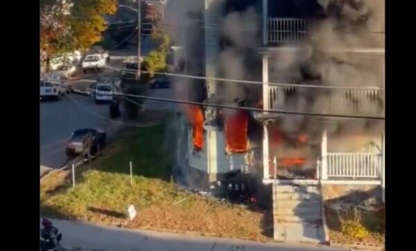 Brockton, Massachusetts, Five-Alarm Fire Captured on Video - Video