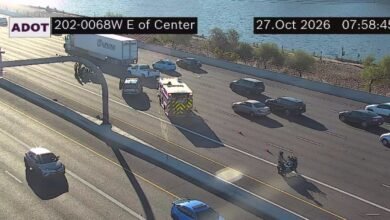 Loop 202 Red Mountain Crash Blocks Eastbound HOV and Left Lanes in Arizona