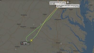 American Eagle AA5078 Diverts to Dulles, Virginia, After Flight Attendant Falls Ill