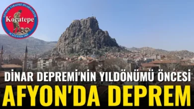 Dinar Depremi'nin Yıldönümü Öncesi Afyon'da Deprem