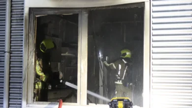 Evacuatie bewoners vanwege brand