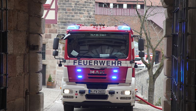 Fire Forces Residents Outside in Nuremberg’s Old Town, Germany