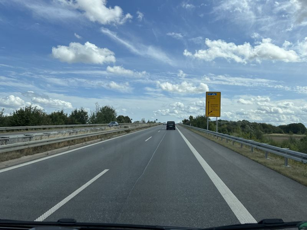 B96 Closed Near Miltzow, Germany, After Truck Crash and Fuel Spill