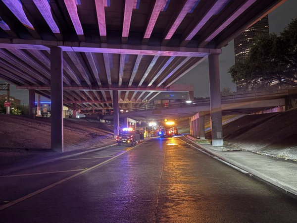 Brazos Entrance Ramp to I-45 Northbound Closed After Bridge Strike
