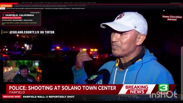Solano Town Center Shooting: Witness Says Wife Was Shopping for Halloween Costume in Fairfield, California – Video 1 Solano Town Center Shooting: Witness Says Wife Was Shopping for Halloween Costume in Fairfield, California – Video