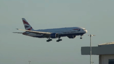 VIDEO – Watch the moment British Airways BA295 lands at Heathrow after emergency