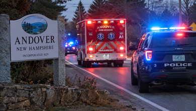 Police response underway after reported gunshot wound in Andover, New Hampshire