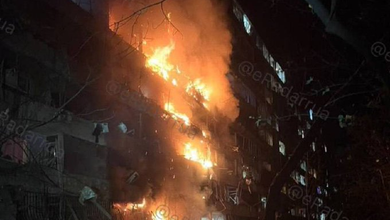 Kyiv residential building reportedly struck by Russian ballistic missile