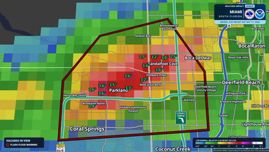 Flash Flood Warning Issued for Coral Springs, Parkland and Boca Raton 3 Flash Flood Warning Issued for Coral Springs, Parkland and Boca Raton