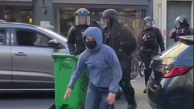 Vidéo: Un policier français fait le buzz avec un plaquage 3 Vidéo: Un policier français fait le buzz avec un plaquage