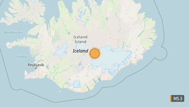 M5.2 earthquake strikes near ICELAND 2 M5.2 earthquake strikes near ICELAND