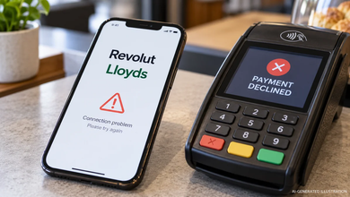 Revolut et Lloyds : pannes et paiements refusés signalés au Royaume-Uni 1 Revolut et Lloyds : pannes et paiements refusés signalés au Royaume-Uni