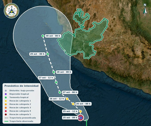 El huracán Vance se acerca a Jalisco, México, y podría pasar a 120 kilómetros de la costa 1 El huracán Vance se acerca a Jalisco, México, y podría pasar a 120 kilómetros de la costa