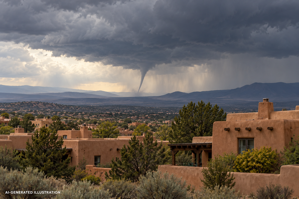 Santa Fe, New Mexico, Hit by First Recorded Tornado in Over 50 Years; 10 Homes Damaged