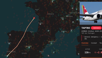 TAP Flight TP780 Diverts to Nantes, France, After Declaring Emergency on Lisbon–Stockholm Route