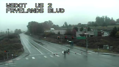 US 2 Remains Closed West of Monroe, Washington, After Collision
