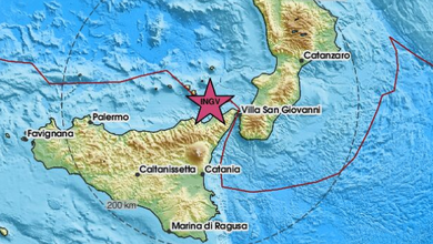 Terremoto di magnitudo 2,5 a nord-ovest di Barcellona Pozzo di Gotto