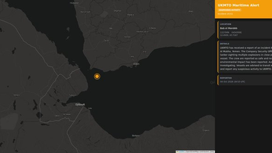 Tanker reports multiple explosions near Bab el-Mandeb off Yemen; crew safe