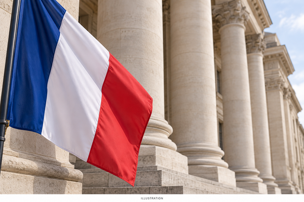 Trente autocollants « Vive la France et le RN » retrouvés au domicile de Kevin T. en France