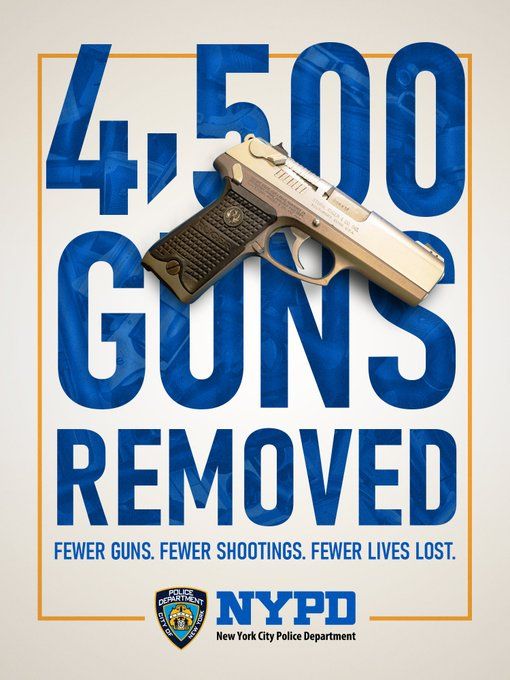 NYPD Says More Than 4,500 Guns Seized in New York City So Far in 2026