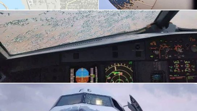 Yemenia-Airbus A320 durch starken Hagel auf Flug nach Amman beschädigt