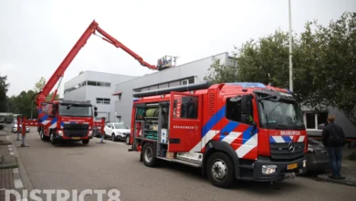 Kleine brand in pand van HTM Zinkwerf Den Haag
