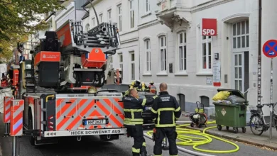 Nach Farbanschlag: Brand in Haus des SPD-Büros Altona