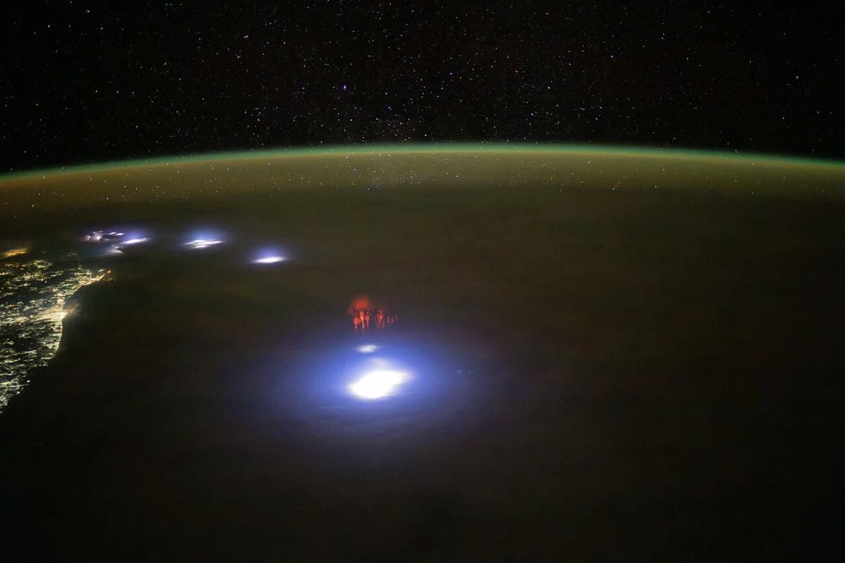 Red Sprites Lightning
