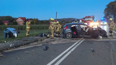 Wypadek w Przedmieściu Dubieckim. Zderzyły się trzy auta, lądował śmigłowiec LPR